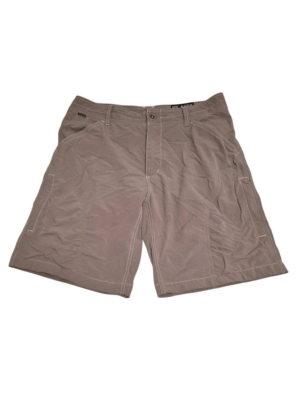 Kuhl Mens Gray Athletic Outdoor Camping Hiking Shorts Size 34